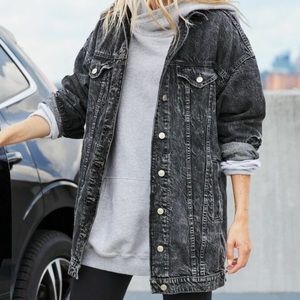 American Eagle Oversized Denim Jacket - XS